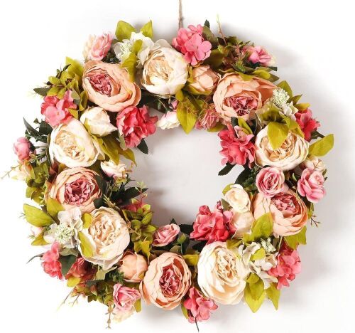 Peony Wreath 23"  - Lot 499