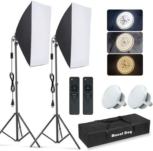 MOUNTDOG Softbox Lighting Kit - Lot 524
