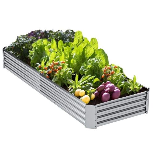 Jebosam 12x4x1ft Galvanized Metal Raised Garden Bed  - Lot 699