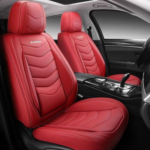 Full Coverage Leather Front Car Seat Covers - Lot 196