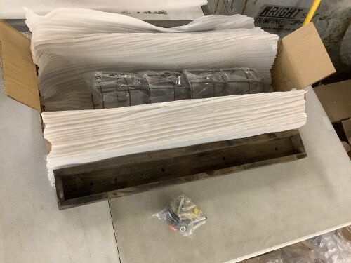 Farmhouse Flush Mount Ceiling Light Industrial Track Lighting, 4 Head - Lot 251