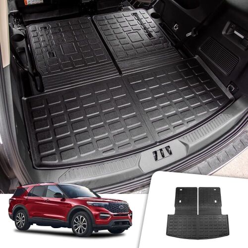 Rongtaod Cargo Mat Compatible with 2020-2024 Ford Explorer 6&7 Passenger  - Lot 281