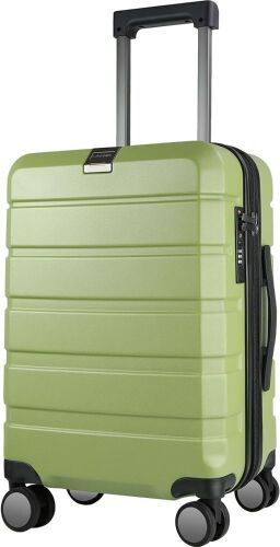  KROSER Hardside Expandable Carry On Luggage with Spinner Wheels & Built-in TSA Lock, 20-Inch, Green  - Lot 285