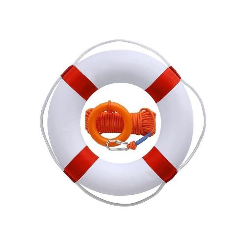 Lifebuoy 20" Life Preserver Ring and Water Floating Lifesaving Rope - Lot 355