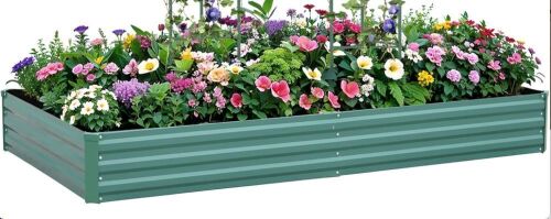 Metal Raised Garden Bed, 8' x 4' x 1'  - Lot 554