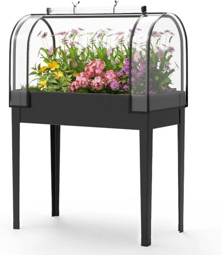 Poolergetic Raised Garden Bed with Cover - Lot 677