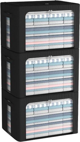 Foldable Storage Bins, 3 Pack  - Lot 200