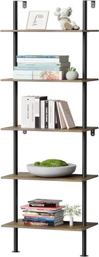 5 Tier Ladder Shelf Bookcase - Lot 297