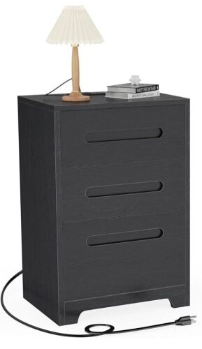 Bavelye Nightstand with Charging Station - Lot 403