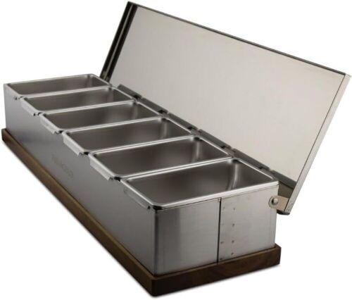 Pinnacolo 6 Slot Stainless Steel Condiment Holder - Lot 459