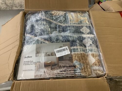 befbee Ultra-Thin Washable Rug, 9' x 12'  - Lot 31