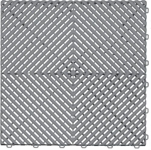 Swisstrax Ribtrax PRO Interlocking Garage Floor Tiles, 15.75 x 15.75-Inch, Pearl Grey, 24 Piece Set - Lot 22