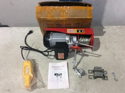 PA800 Mico Electric Rope Hoist  - Lot 25