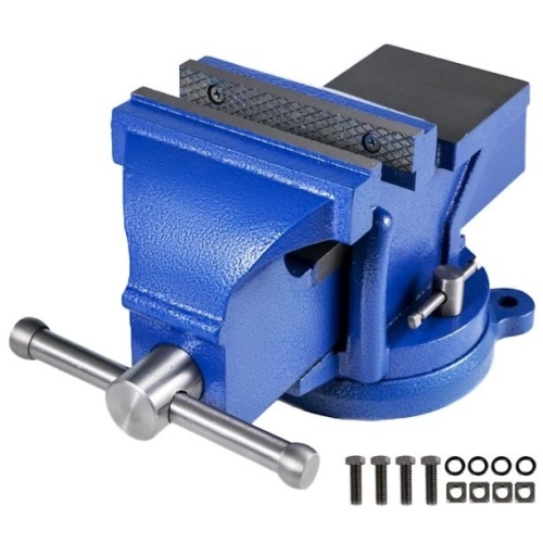 VEVOR 6 inch 360-Degree Rotation Heavy Duty 40lbs Bench Vise Cast Iron  - Lot 45