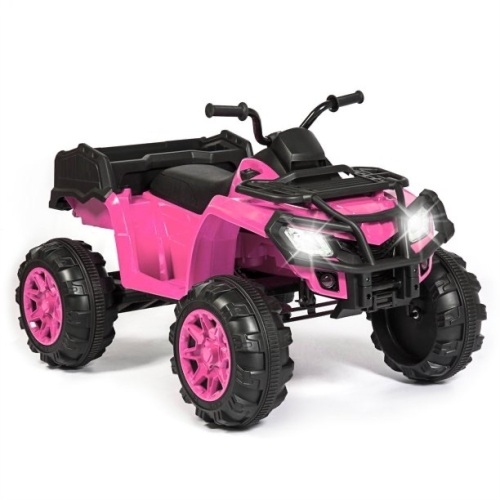 12V Kids Powered ATV Quad 4-Wheel Ride On Car w/ 2 Speeds, Spring Suspension, MP3, Storage  - Lot 51