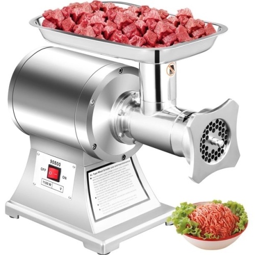 VEVOR Electric Meat Grinder Mincer 550lbs/hour 1100W Stainless Steel 220 RPM 1.5HP  - Lot 62