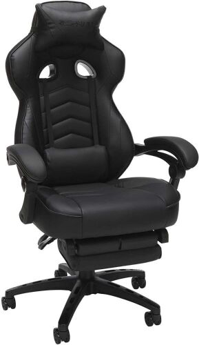 RESPAWN 110 Racing Style Gaming Chair, Reclining Ergonomic Chair with Footrest - Lot 106