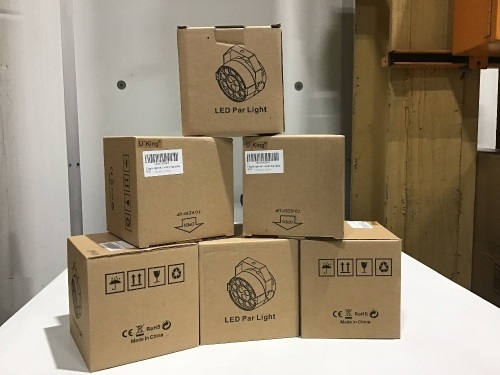 Lot of (6) U'King LED Par Lights  - Lot 119