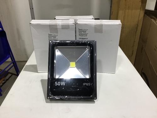 Lot of (3) Iminovo 50W LED Floodlights, Cool White - Lot 176
