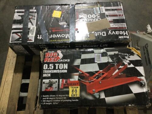 Torin Big Red .5 Ton Transmission Jack & Pro-Lift Heavy Duty Lawn Mower Lift - Lot 256