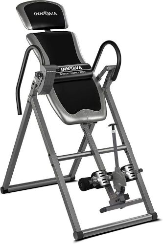 Innova Inversion Table with Adjustable Headrest, Reversible Ankle Holders, and 300 lb Weight Capacity - Lot 285
