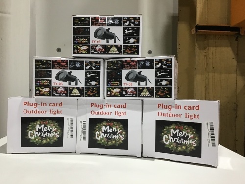 Lot of (6) Outdoor Holiday Projector Lights - Lot 288