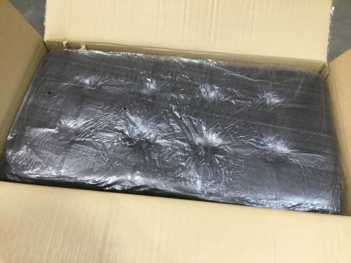 Leather Storage Ottoman Bench - Lot 362