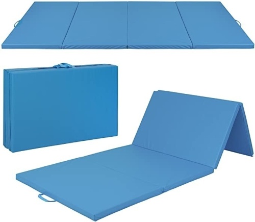 10x4ft 4-Panel Foam Folding Exercise Gym Mat w/ Handles - Lot 376
