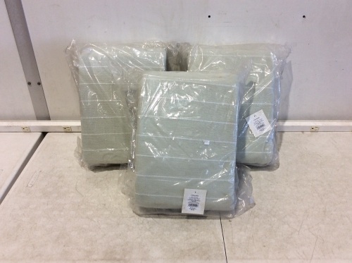 Lot of (3) Modern Striped Bed Blankets, 90" x 92"   - Lot 416