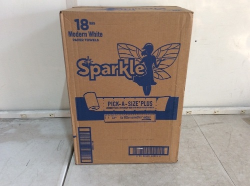 Sparkle Pick-A-Size Plus Paper Towels, 18 Rolls - Lot 421