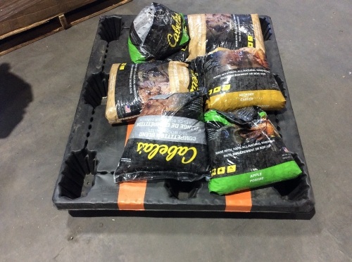 Pallet of Wood Pellets, Some Open Bags - Lot 431