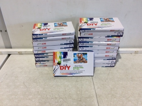 Lot of (20) DIY Paint By Number Kits - Lot 436