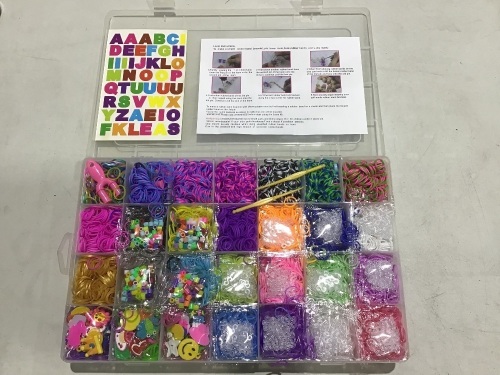 Case of (12) Rainbow Loom Bands Rubber Bands Refill Kits - Lot 491