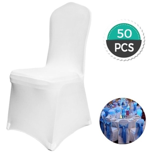 Case of (50) White Spandex Chair Covers  - Lot 541