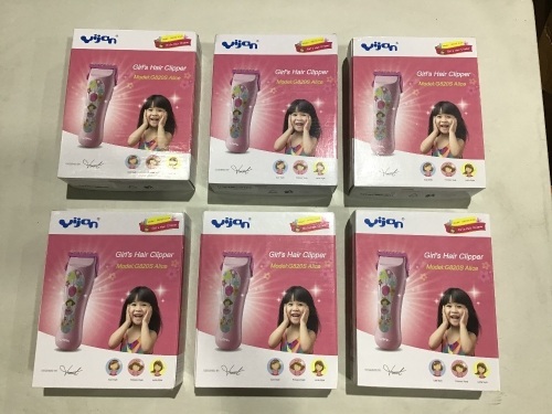 Lot of (6) Yijan Kids Hair Clippers  - Lot 640