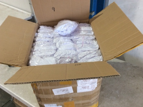 Case of (100) White Spandex Chair Covers  - Lot 642