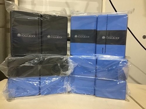 Lot of (6) Forbidden Road Yoga Blocks, Set of 2  - Lot 758