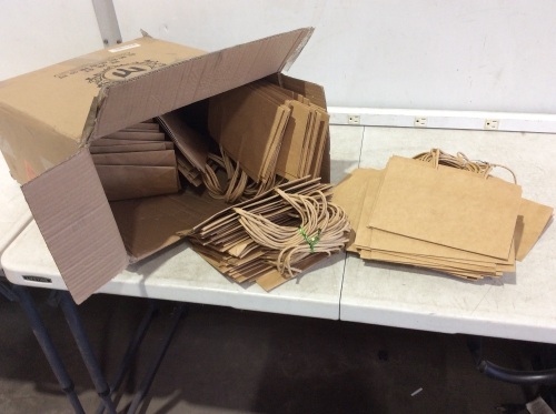 Case of Brown Paper Retail Bags - Lot 765