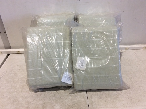 Lot of (4) Modern Striped Bed Blankets, 90" x 92"   - Lot 797