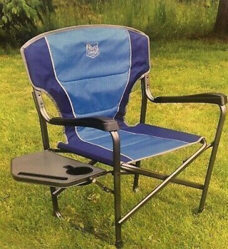 Timber Ridge Folding Director’s Chair With Side Table, Supports Up To 300 Lbs - Lot 818