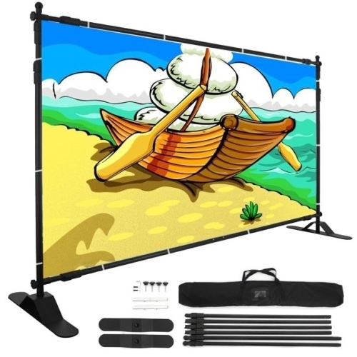 VEVOR Adjustable 8 x 8 ft - 10 x 8 ft Backdrop Banner Stand   - Lot 848