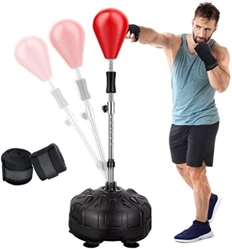 GIKPAL Reflex Punching Bag with Stand - Lot 868