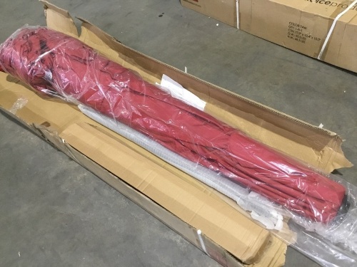 16ft Extra Large Outdoor Patio Market Umbrella w/ Cross Base, Crank Handle, Air Vent   - Lot 920