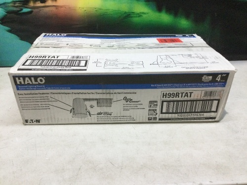 HALO 4" Aluminum Recessed Lighting Air-Tite Housing, 6 Pack  - Lot 986