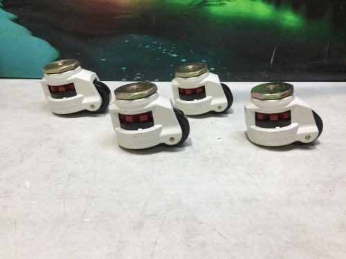 Set of 4 Foot Master Leveling Casters - Lot 1052