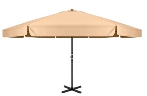 16ft Extra Large Outdoor Patio Market Umbrella w/ Cross Base, Crank Handle, Air Vent - Lot 1056