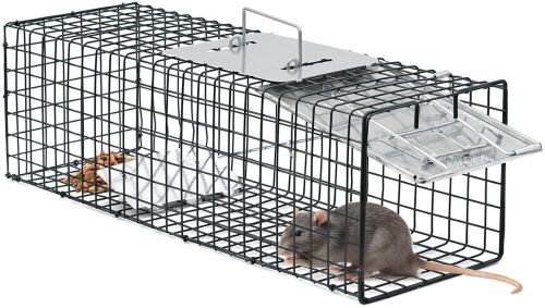 OxGord Live Animal Trap 24" x 7" x 7" Catch Release Humane Cage - Lot 1119
