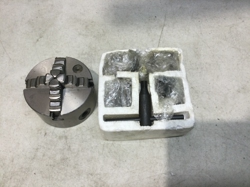 4 Jaw Self-Centering Lathe Chuck 4" Milling Hardened Steel - Lot 1167