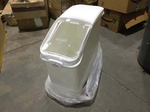 21 Gallon Ingredient Bin with Casters - Warped - Lot 1175