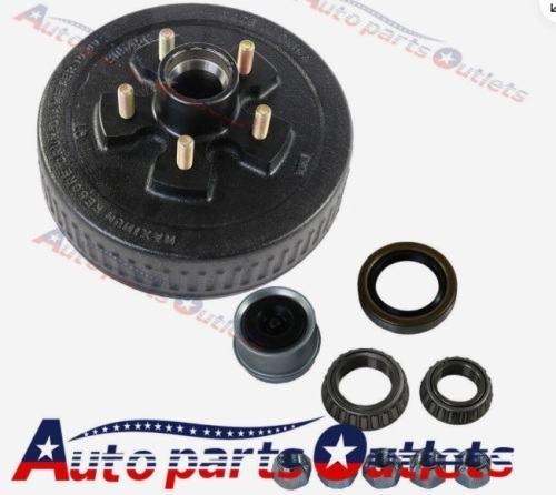 1PC for 3500 lbs axle - 22001K 10" X 2-1/4" Trailer Brake Hub Drum Kit 5 on 4.5 - Lot 58